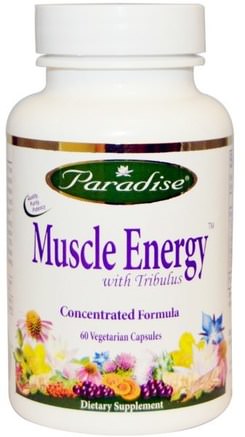 Muscle Energy with Tribulus, 60 Veggie Caps by Paradise Herbs-Hälsa, Energi