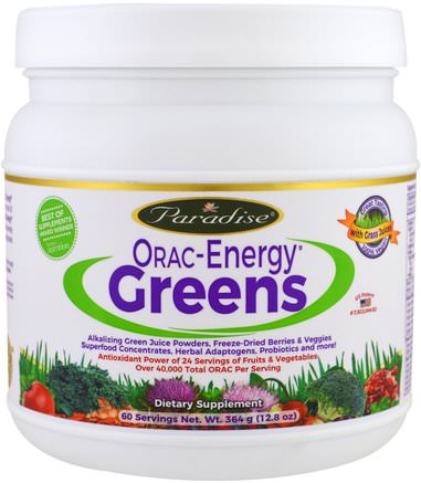 ORAC-Energy Greens, 12.8 oz (364 g) by Paradise Herbs-Kosttillskott, Superfoods, Oracantioxidanter