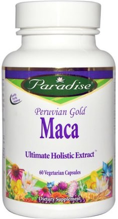 Peruvian Gold Maca, 60 Veggie Caps by Paradise Herbs-Hälsa, Män, Maca, Kosttillskott, Adaptogen