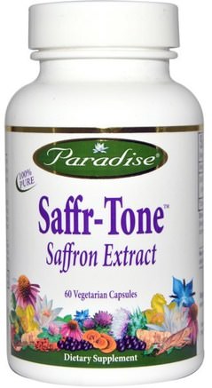 Saffr-Tone, Saffron Extract, 60 Veggie Caps by Paradise Herbs-Hälsa, Humör, Kosttillskott, Saffran