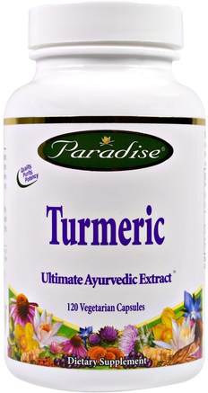 Turmeric, 120 Veggie Caps by Paradise Herbs-Kosttillskott, Antioxidanter, Curcumin