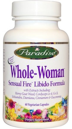 Whole-Woman, Sensual Fire, Libido Formula, 60 Veggie Caps by Paradise Herbs-Hälsa, Energi