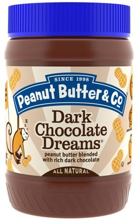 Dark Chocolate Dreams, Peanut Butter Blended with Rich Dark Chocolate, 16 oz (454 g) by Peanut Butter & Co.-Mat, Jordnötssmör
