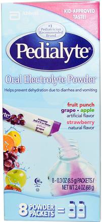 Oral Electrolyte Powder, Variety Pack, 8 Powder Packets, 0.3 oz (8.5 g) Each by Pedialyte-Barns Hälsa, Barn Mat, Baby, Spädbarn Kosttillskott