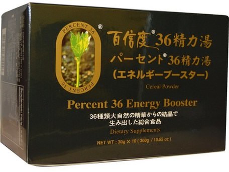 Percent 36, Energy Booster, Cereal Powder, 10 Bags, 30 g Each by Percent Ashitaba-Hälsa, Energi, Kosttillskott, Antioxidanter, Ashitaba