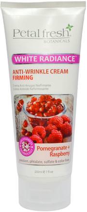 Anti-Wrinkle Cream, Firming, Pomegranate + Raspberry, 7 fl oz (200 ml) by Petal Fresh-Skönhet, Ansiktsvård, Krämer Lotioner, Serum, Rynk Krämer
