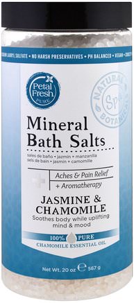 Mineral Bath Salts, Jasmine & Chamomile, 20 oz (567 g) by Petal Fresh-Bad, Skönhet, Badsalter