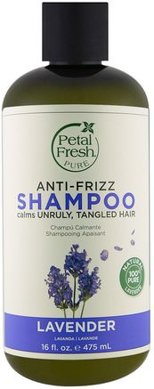 Pure, Anti-Frizz Shampoo, Lavender, 16 fl oz (475 ml) by Petal Fresh-Bad, Skönhet, Hår, Hårbotten, Schampo, Balsam