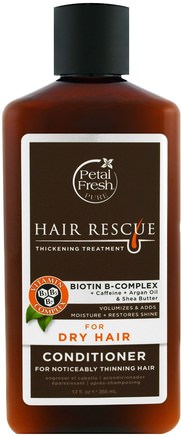 Pure Hair Rescue, Thickening Treatment Conditioner, for Dry Hair, 12 fl oz (355 ml) by Petal Fresh-Bad, Skönhet, Hår, Hårbotten, Schampo, Balsam