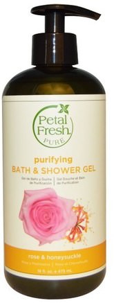 Pure, Purifying Bath & Shower Gel, Rose & Honeysuckle, 16 fl oz (475 ml) by Petal Fresh-Bad, Skönhet, Duschgel