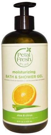Pure, Refreshing Bath & Shower Gel, Aloe & Citrus, 16 fl oz (475 ml) by Petal Fresh-Bad, Skönhet, Duschgel