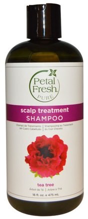 Pure, Shampoo, Scalp Treatment, Tea Tree, 16 fl oz (475 ml) by Petal Fresh-Bad, Skönhet, Hår, Hårbotten, Schampo, Balsam