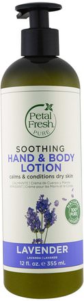 Pure, Soothing Hand & Body Lotion, Lavender, 12 fl oz (355 ml) by Petal Fresh-Skönhet, Krämer Lotioner, Serum