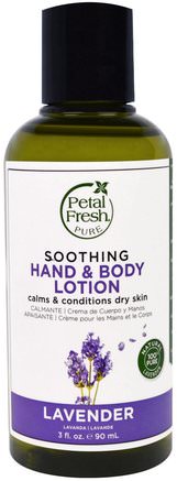 Pure, Soothing Hand & Body Lotion, Lavender, 3 fl oz (90 ml) by Petal Fresh-Hälsa, Hud, Kroppslotion