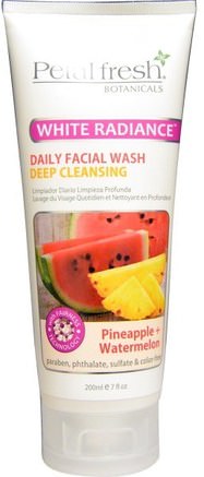White Radiance, Daily Facial Wash, Pineapple + Watermelon, 7 fl oz (200 ml) by Petal Fresh-Skönhet, Ansiktsvård, Ansiktsrengöring