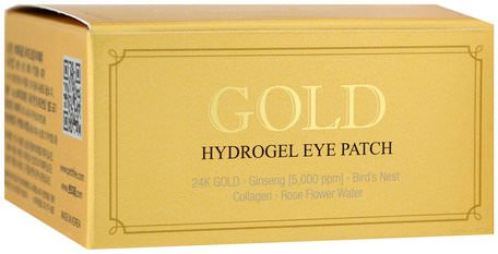 Gold Hydrogel Eye Patch, 60 Pieces by Petitfee-Skönhet, Ansiktsmasker, Arkmaskar, Bad