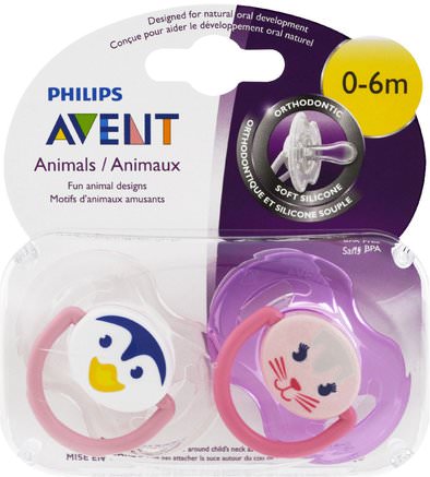 Orthodontic, Soft Silicone Pacifier, 0-6 Months, 2 Pack by Philips Avent-Barns Hälsa, Bebis, Barn, Pacifiers