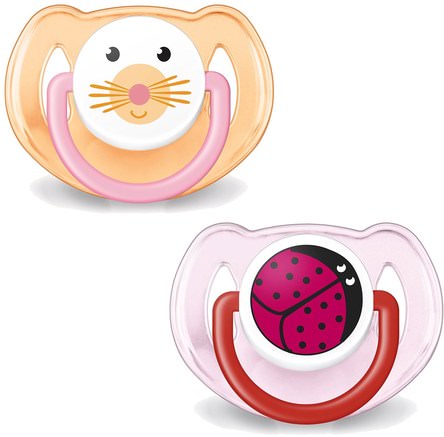 Orthodontic, Soft Silicone Pacifier, 6-18 Months, 2 Pack by Philips Avent-Barns Hälsa, Bebis, Barn, Pacifiers