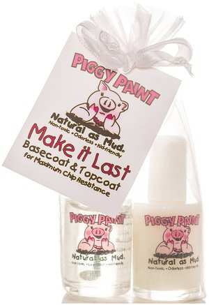 Make it Last, Basecoat & Topcoat Nail Polish, 2 Bottles, 0.5 fl oz (15 ml) Each by Piggy Paint-Bad, Skönhet, Smink, Nagellack