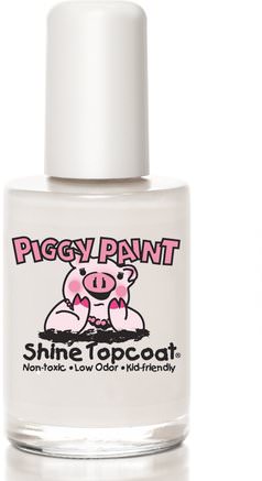 Nail Polish, Topcoat, 0.5 fl oz (15 ml) by Piggy Paint-Bad, Skönhet, Smink, Nagellack
