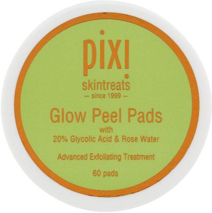 Glow Peel Pads, Advanced Exfoliating Treatment, 60 Pads by Pixi Beauty-Skönhet, Ansiktsvård, Bad