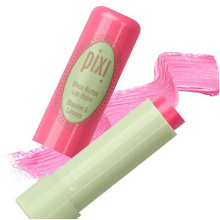 Shea Butter Lip Balm, Pixi Pink, 0.141 oz (4 g) by Pixi Beauty-Bad, Skönhet, Läppvård, Läppbalsam