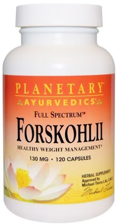 Ayurvedics, Full Spectrum, Forskohlii, 130 mg, 120 Capsules by Planetary Herbals-Örter, Coleus Forskohlii