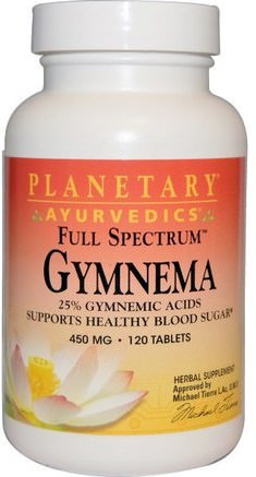 Ayurvedics, Full Spectrum, Gymnema, 450 mg, 120 Tablets by Planetary Herbals-Örter, Gymnema