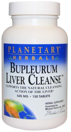 Bupleurum Liver Cleanse, 545 mg, 150 Tablets by Planetary Herbals-Kosttillskott, Fiber, Bupleurum