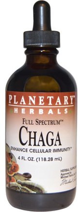 Full Spectrum, Chaga, 4 fl oz (118.28 mL) by Planetary Herbals-Kosttillskott, Medicinska Svampar, Chaga Svampar