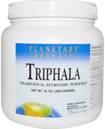 Triphala, Powder, 16 oz (454 g) by Planetary Herbals-Hälsa, Detox, Triphala