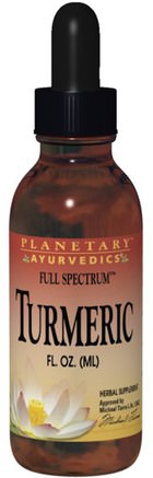 Turmeric, Full Spectrum, 1 fl oz (29.57 ml) by Planetary Herbals-Kosttillskott, Antioxidanter, Curcumin, Gurkmeja