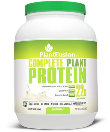 Complete Plant Protein, Natural, 2 lbs (908 g) by PlantFusion-Kosttillskott, Protein
