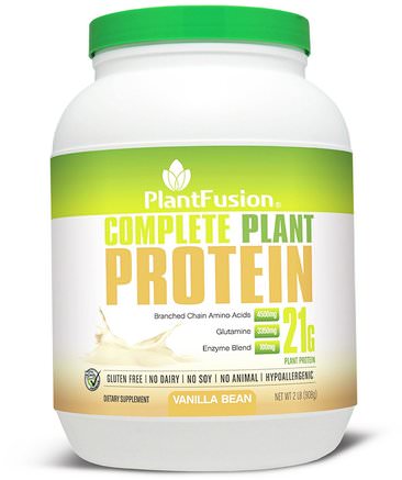 Complete Plant Protein, Vanilla Bean, 2 lb (908 g) by PlantFusion-Kosttillskott, Protein