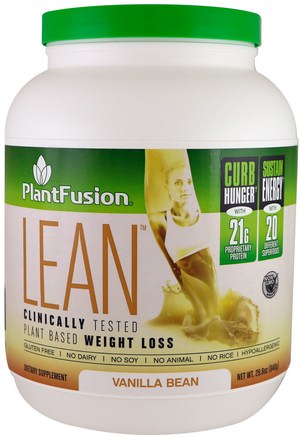 Lean, Vanilla Bean, 29.6 oz (840 g) by PlantFusion-Sport, Kosttillskott, Protein