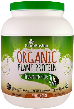 Organic Plant Protein, Vanilla Chai, 2 lb (908 g) by PlantFusion-Sport, Kosttillskott, Protein