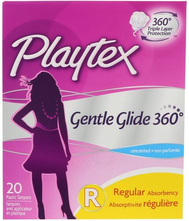 Gentle Glide 360, Regular, Unscented, 20 Tampons by Playtex-Hälsa, Kvinnor