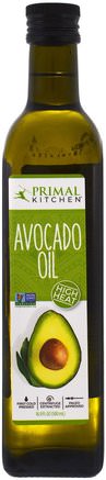 Avocado Oil, 16.9 fl oz (500 ml) by Primal Kitchen-Mat, Keto Vänlig, Hud