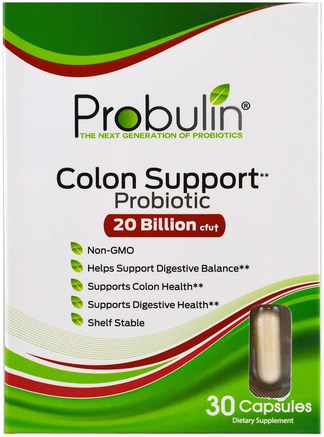 Colon Support, Probiotic, 30 Capsules by Probulin-Kosttillskott, Probiotika