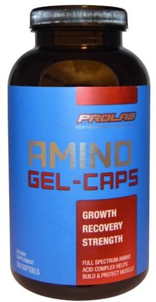 Amino Gel-Caps, 200 Softgels by ProLab-Kosttillskott, Aminosyror, Aminosyra Kombinationer