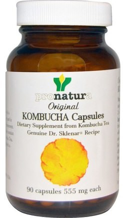 Kombucha Capsules, 555 mg, 90 Capsules by Pronatura-Kosttillskott, Kombucha