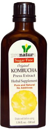 Original Kombucha Press Extract, Sugar Free, 3.38 fl oz (100 ml) by Pronatura-Kosttillskott, Kombucha