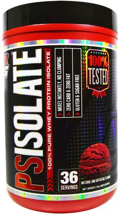 PSIsolate, 100% Pure Whey Protein Isolate, Chocolate, 2 lbs (900 g) by ProSupps-Kosttillskott, Vassleprotein