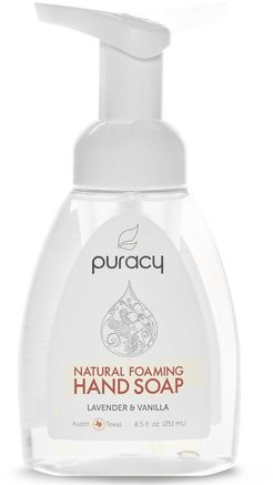 Natural Foaming Hand Soap, Lavender & Vanilla, 8.5 fl oz (251 ml) by Puracy-Bad, Skönhet, Tvål