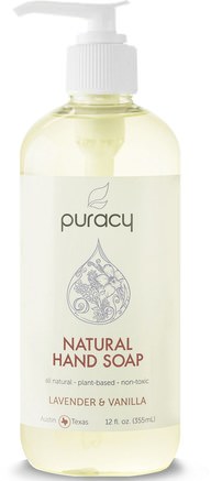 Natural Hand Soap, 12 fl oz (355 ml) by Puracy-Bad, Skönhet, Tvål