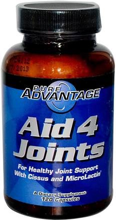 Aid 4 Joints, 120 Capsules by Pure Advantage-Hälsa, Ben, Osteoporos, Gemensam Hälsa
