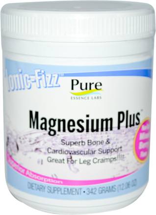 Ionic-Fizz, Magnesium Plus, Mixed Berry, 12.06 oz (342 g) by Pure Essence-Kosttillskott, Mineraler, Magnesium