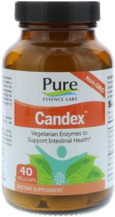 Labs, Candex, 40 Vegi-Caps by Pure Essence-Kosttillskott, Matsmältningsenzymer, Hälsa, Candida
