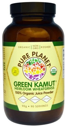 Green Kamut Heirloom Wheatgrass, 90 g by Pure Planet-Kosttillskott, Superfoods, Kamut