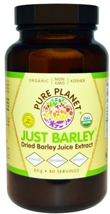 Organic Just Barley, 80 g by Pure Planet-Kosttillskott, Superfoods, Korngräs